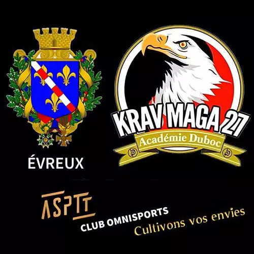 Logo du club "Krav Maga 27" de l'académie DUBOC situé à Évreux et affilié à la FKMFDA.
